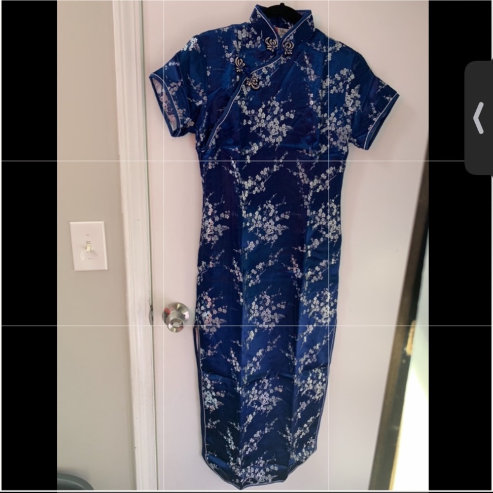 Wei Jiao Blue and Silver dress size M
